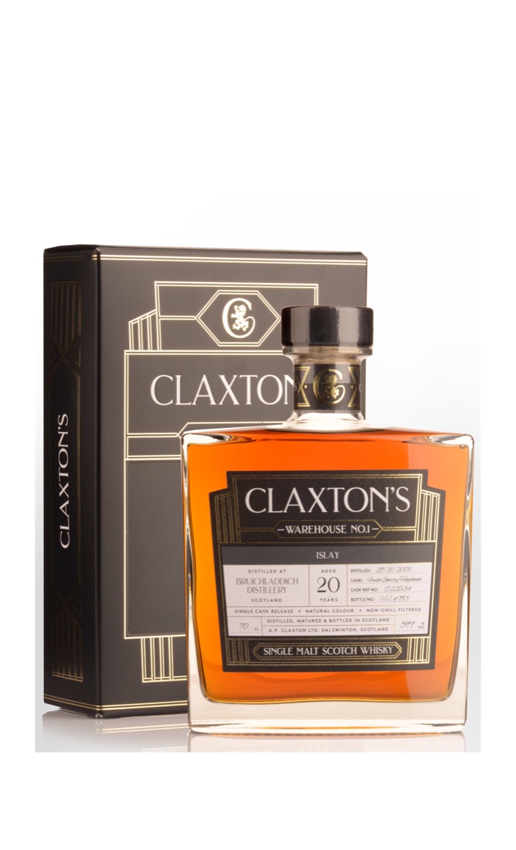 Bruichladdich 2001 20yo Warehouse 1 Claxton's with presentation box, image 2 of 2