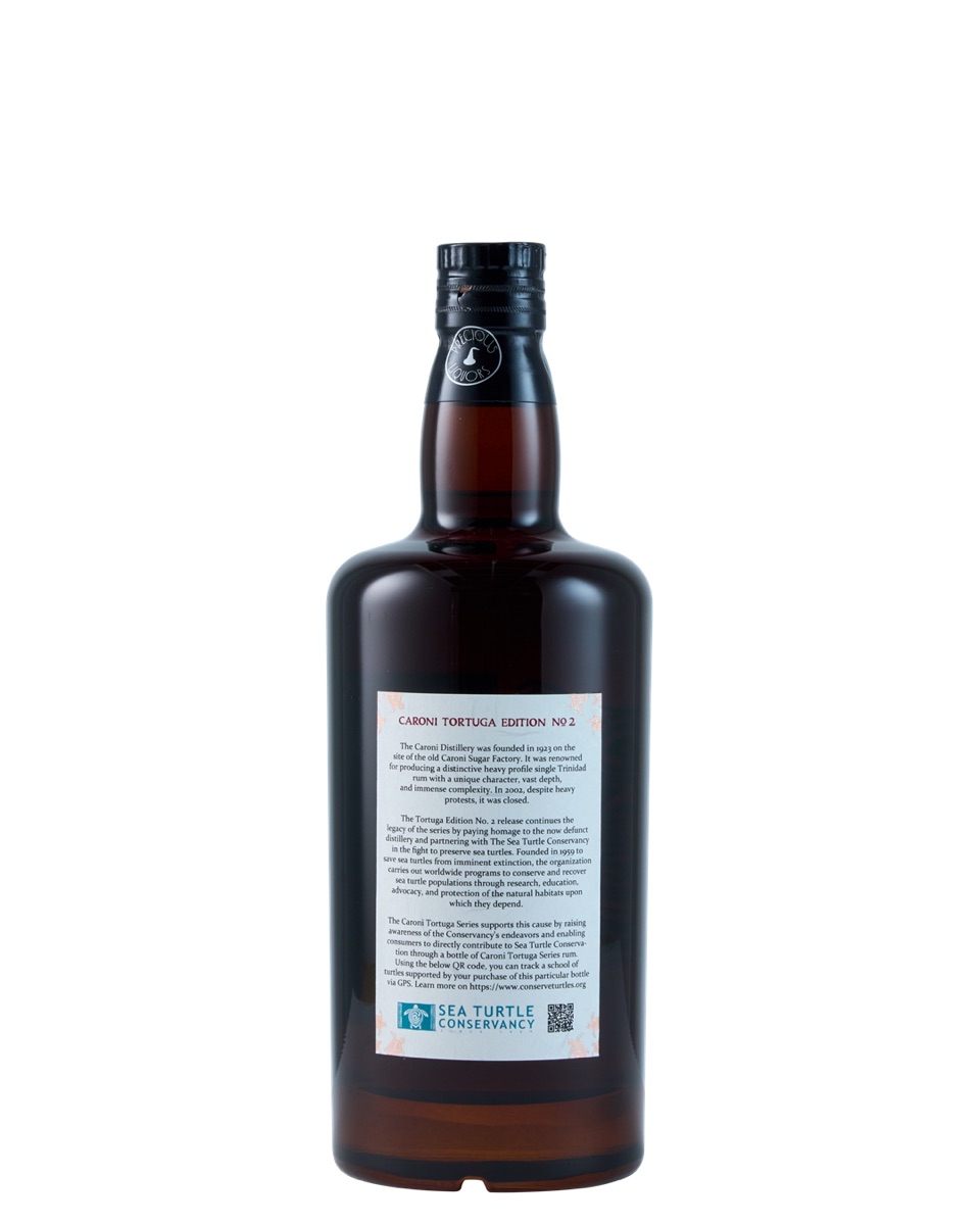Caroni 1998 23yo Tortuga 2 Bottled by Precious Liquors, image 2 of 3