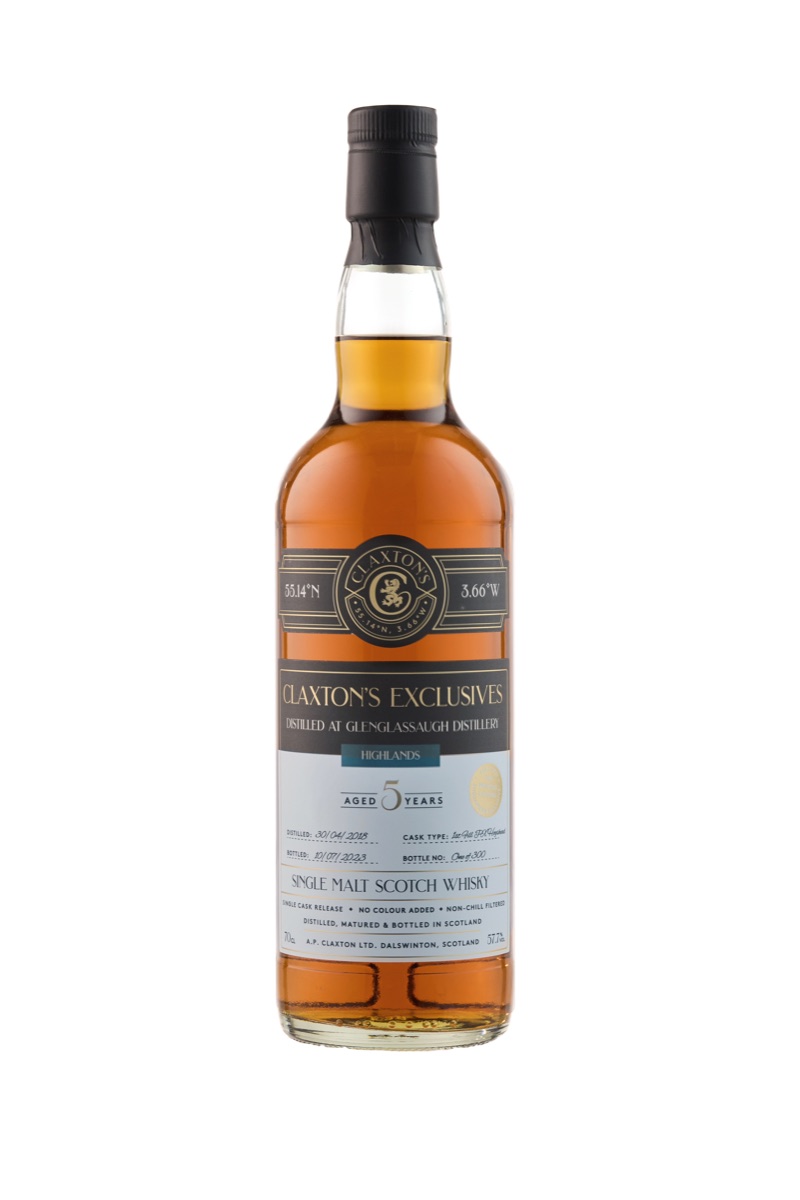 Glenglassaugh 2018/2023, 5YO PX Cask, Claxton's Spirits for Precious Liquors, image 2 of 2